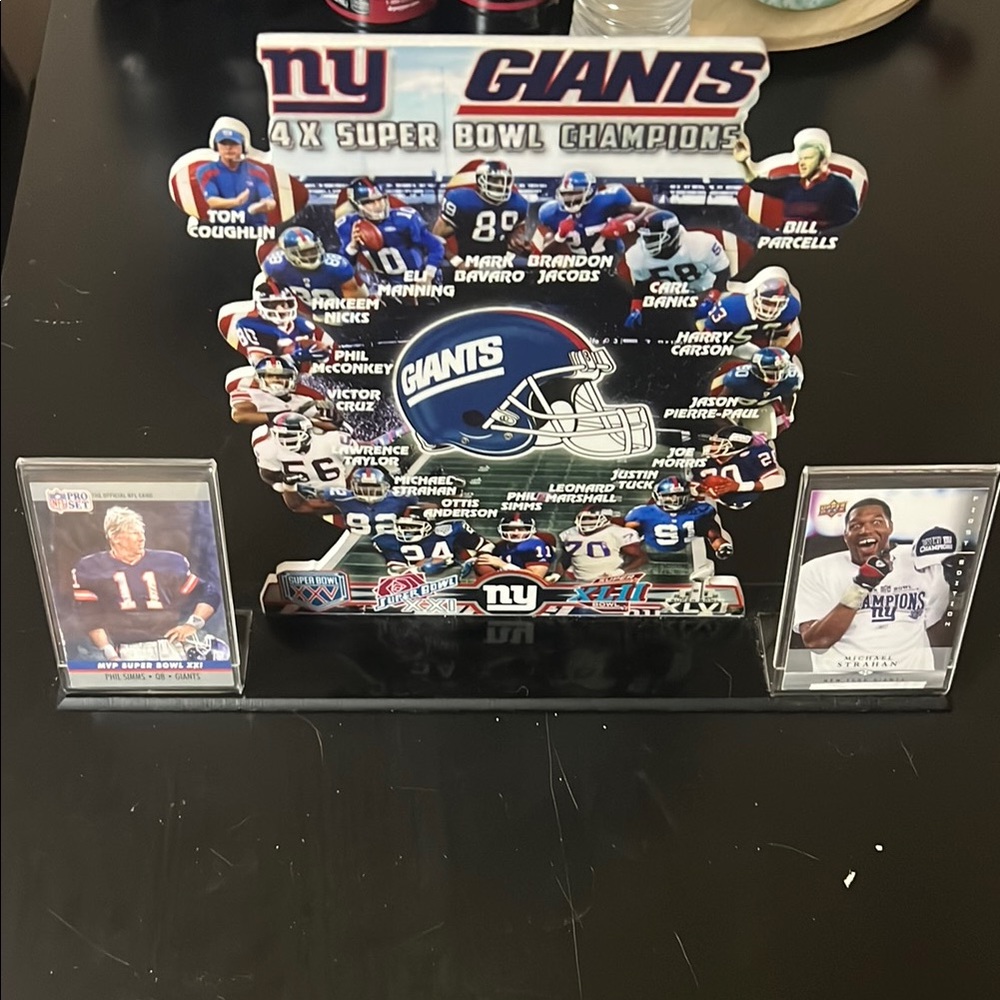 New York Giants Super Bowl Champions Display